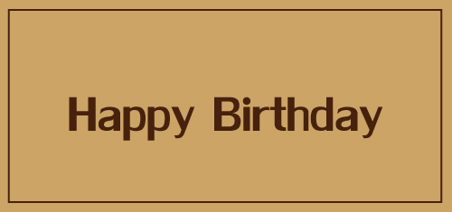 Happy Birthday書き方おしゃれ筆記体TikTok