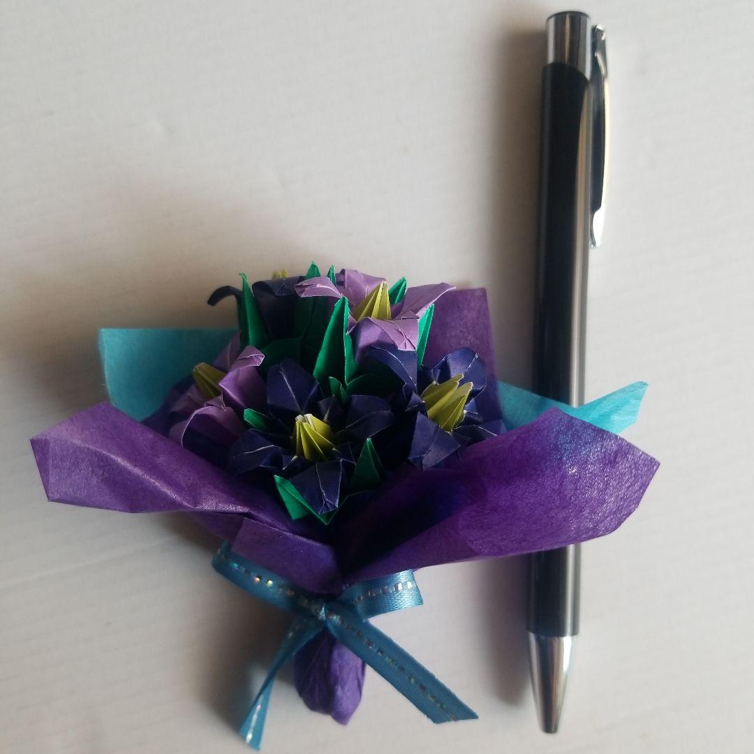 折り紙でりんどうの簡単な折り方！敬老の日の手作りプレゼントにも！折り紙の花