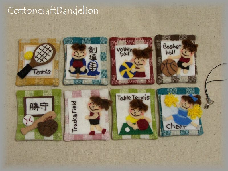 チアのお守り袋♪Cottoncraft Dandelionの手作り雑貨とお守り袋♪