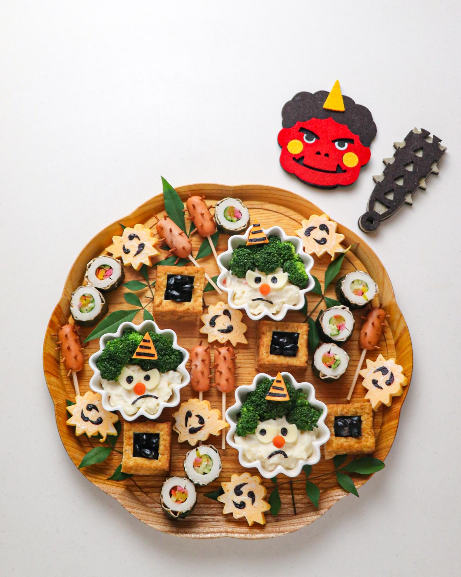 鬼の顔のつもり 飾り寿司 節分 鬼は外！福は内♪ 恵方巻き巻きました などのインテリア実例 - 2023-02-03 11:04:53RoomClip ルームクリップ