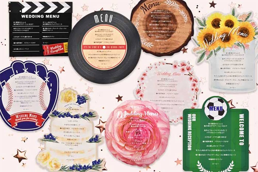 メニュー表ブランシェ ピンクWEBで簡単手作りできるココサブのメニュー表