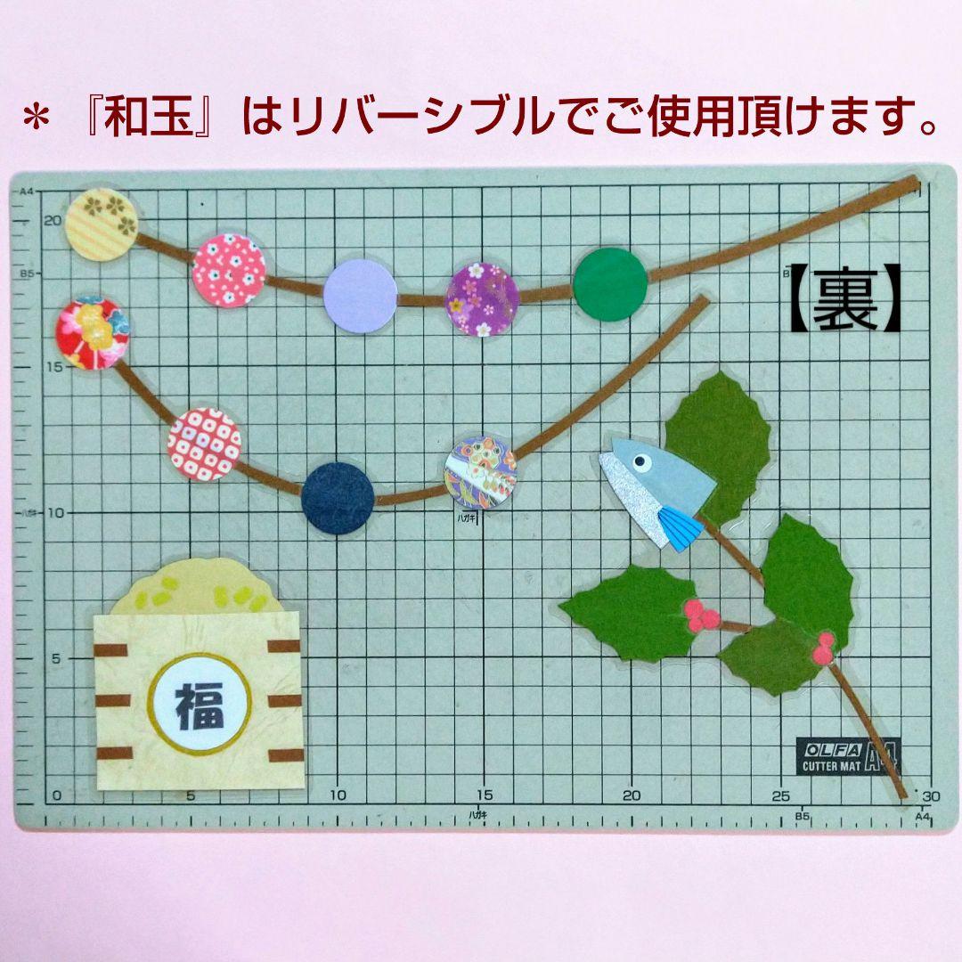 節分 壁面飾り 恵方巻き 再販 節分の壁面飾り♪うさくま恵方巻もぐもぐ