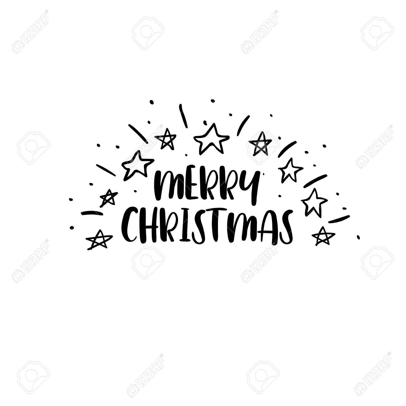 MerryChristmasの文字と雪だるまのフリーイラストフリーイラスト・クラシック フリクラ