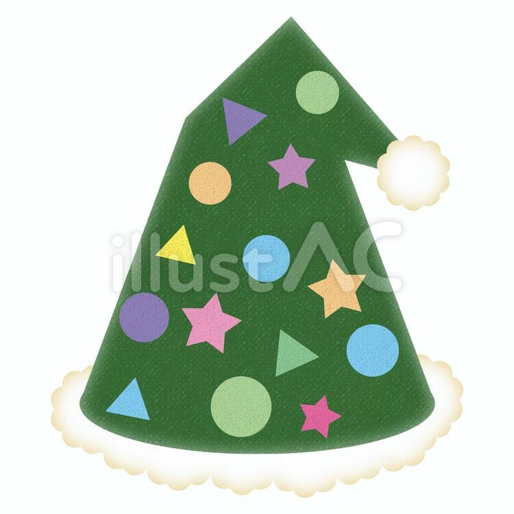 サンタの帽子をかぶった雪だるまのシルエット02無料のAi・PNG白黒シルエットイラスト