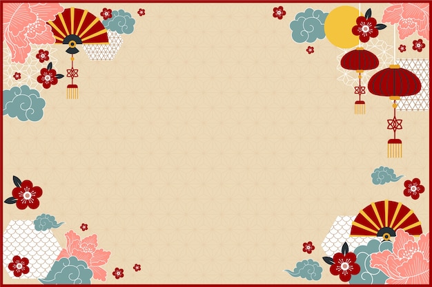 和柄背景素材正月向けのイラスト素材FYI04537168ストックフォトの Qlean Market キュリンマーケット