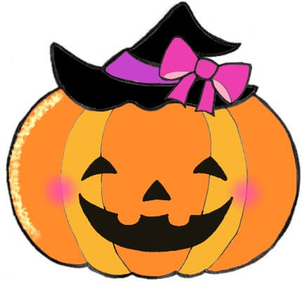 ハロウィンかぼちゃの無料イラスト素材イラストイメージ