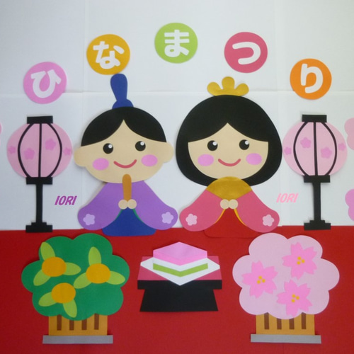 壁面飾り ひな祭り 大人向け F 壁面飾り ひな祭り おひな様 ひな飾りA-2