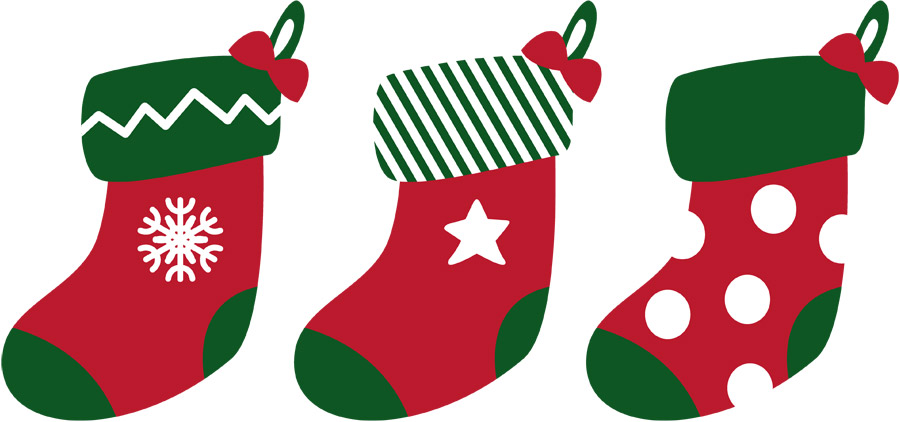 クリスマス ソックス クリスマスの装飾のためのさまざまなパターンの赤と緑の靴下イラスト画像とPNGフリー素材透過の無料ダウンロード - Pngtree