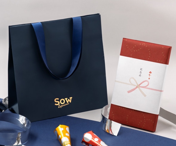 1枚の和紙で仕上げる「商品券ギフト箱」の包み方