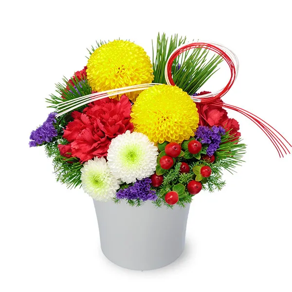 楽天市場 楽天１位 正月飾り 正月 花 アレンジメント ５種 お正月 アレンジ 花由 生花 お正月飾り 玄関 玄関飾り 花飾り モダン おしゃれ 正月花生け花 お歳暮 お年賀 ギフト 迎春 フラワーアレンジメント プレゼント 自宅用 会社 送料無料 2025 : フラワーマーケット花由