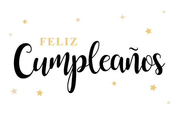 スペイン語でハッピーバースデーのイラスト素材・ベクター Image 18535175