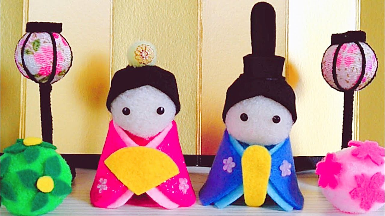 フェルトを使った「ねずみのひな祭りのお飾り」作り方ぬくもり