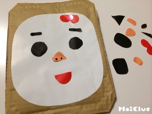 サンタさんの福笑いキット PDFファイル 保育で使える無料素材 ほいくisダウンロード