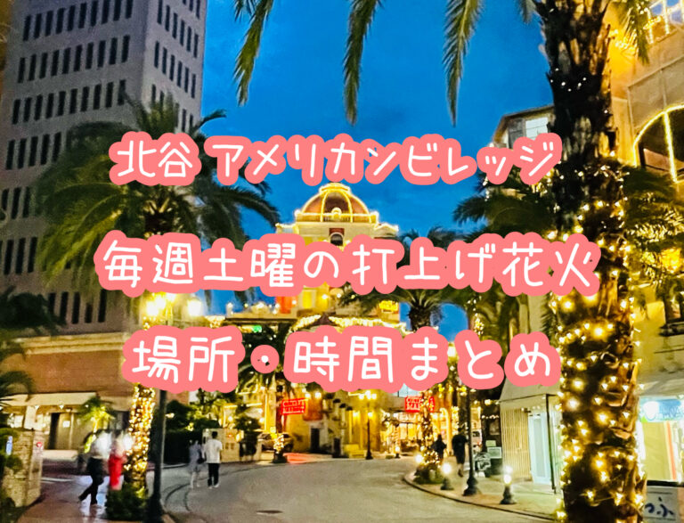 沖縄 アメリカンビレッジの花火backtothefuture