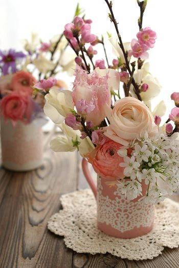 フラワーアレンジメント 造花 雛祭り 100均造花 ひな祭りアレンジの作り方 花材費800