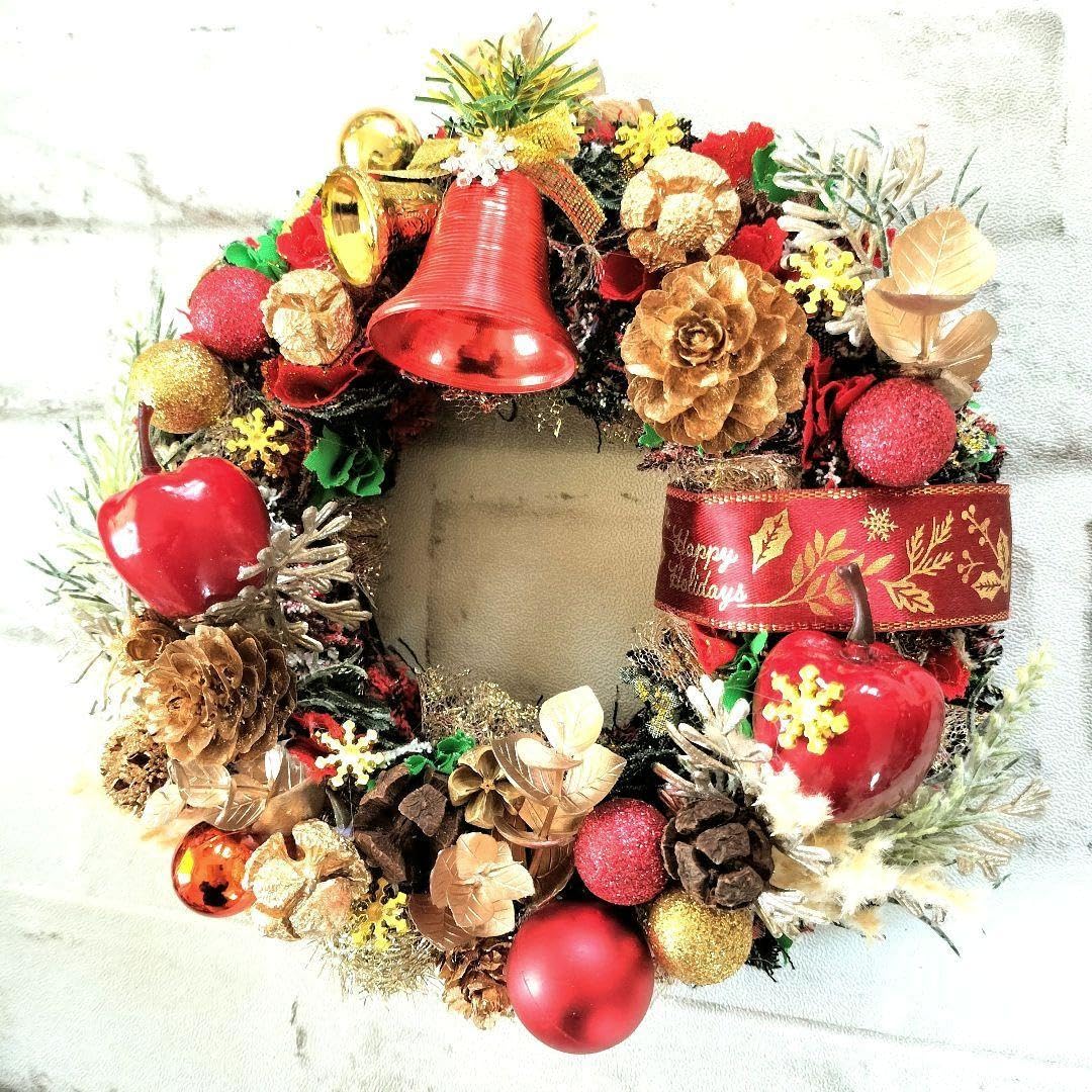 ふんわり優しい布リース クリスマス 水色×グレーリース amie* 通販 18311816Creema クリーマ