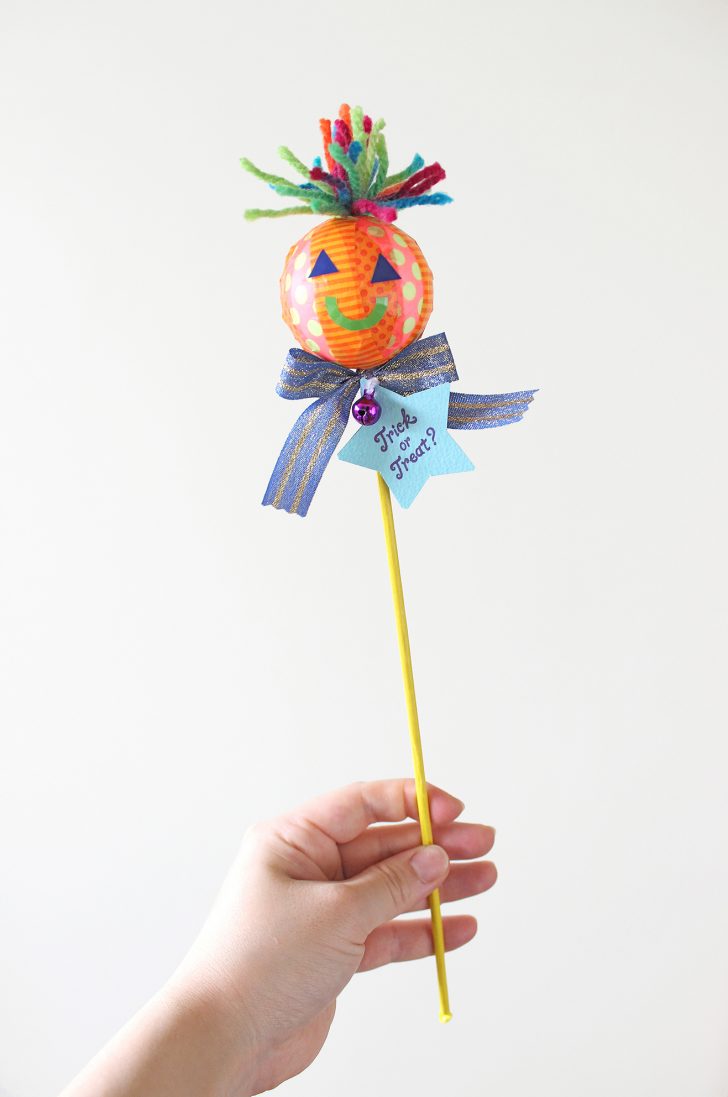 ハロウィン ステッキ製作キット8セットかぼちゃおばけ