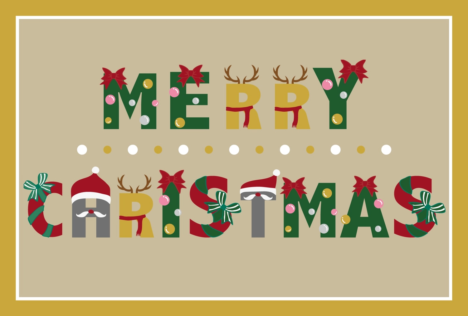 Merry Christmas メリークリスマス文字 おしゃれ イラスト無料 フリー90308素材Good