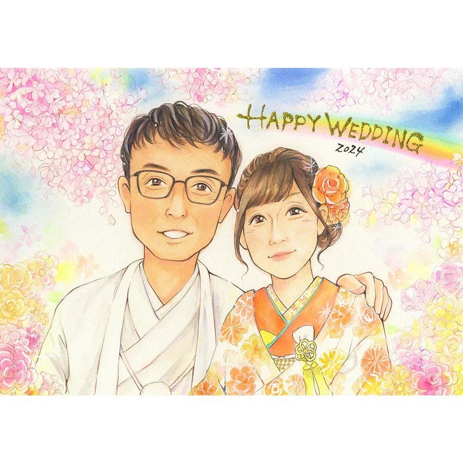 結婚祝いはイラスト付きのプレゼントが人気！似顔絵から名入れまで特別感いっぱいのギフト特集Giftpedia byギフトモール&アニ