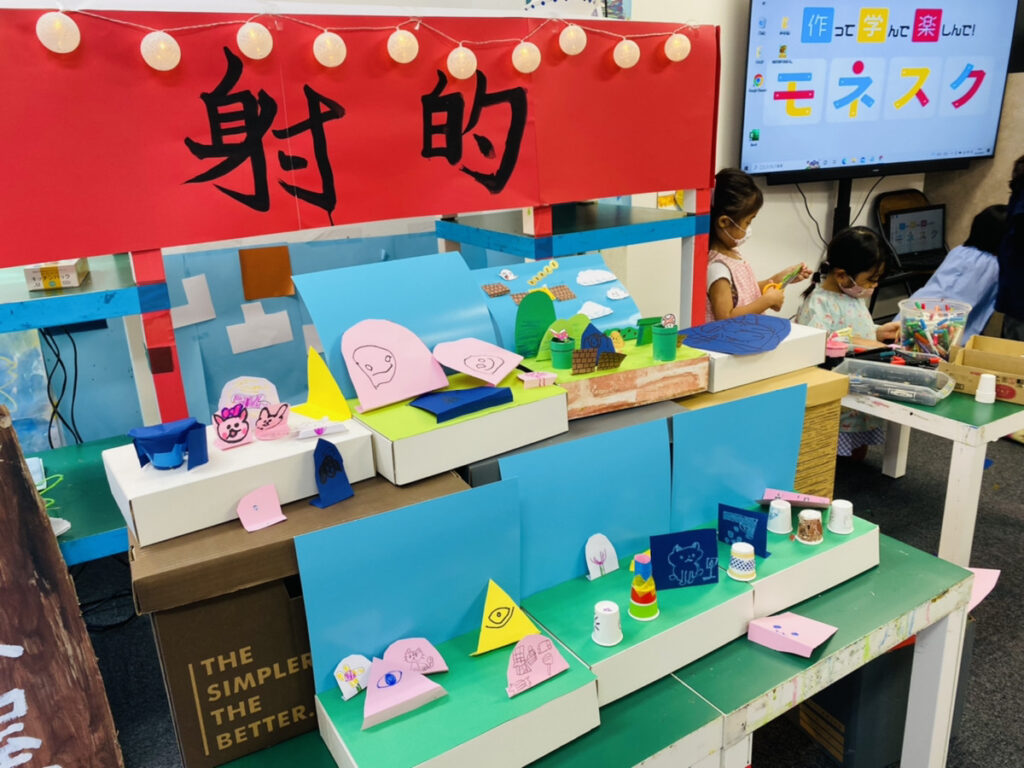 どこでも縁日。簡単に縁日あそびイベントを始めるなら屋内用紙管製屋台 お祭り問屋の岸ゴムの縁日ノ屋台