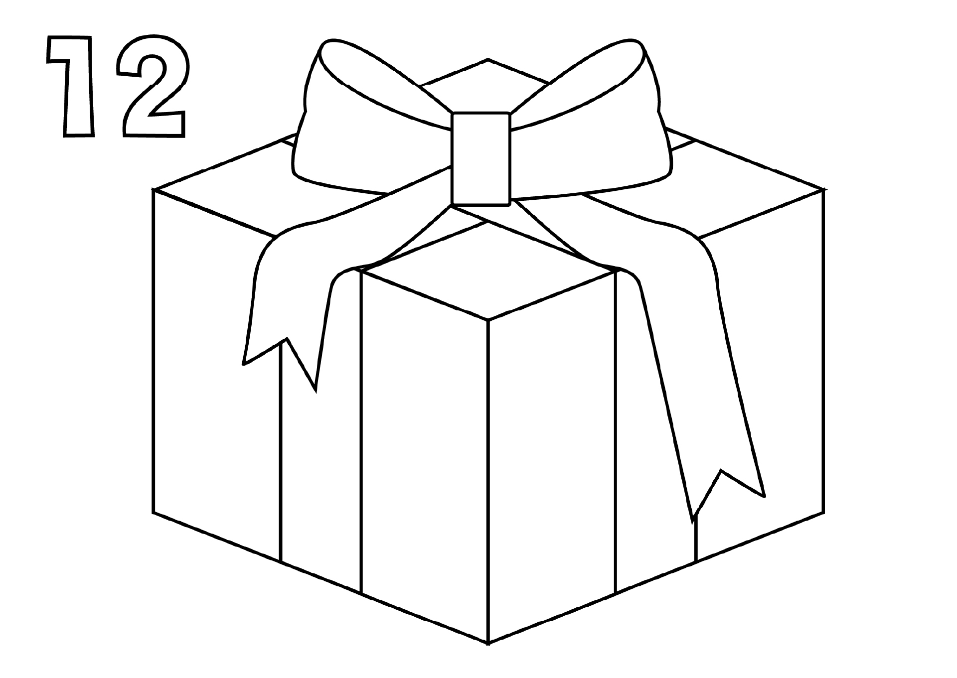 12月に使える季節の塗り絵2021冬・かえちゃびかえちゃびのぬりえカレンダ