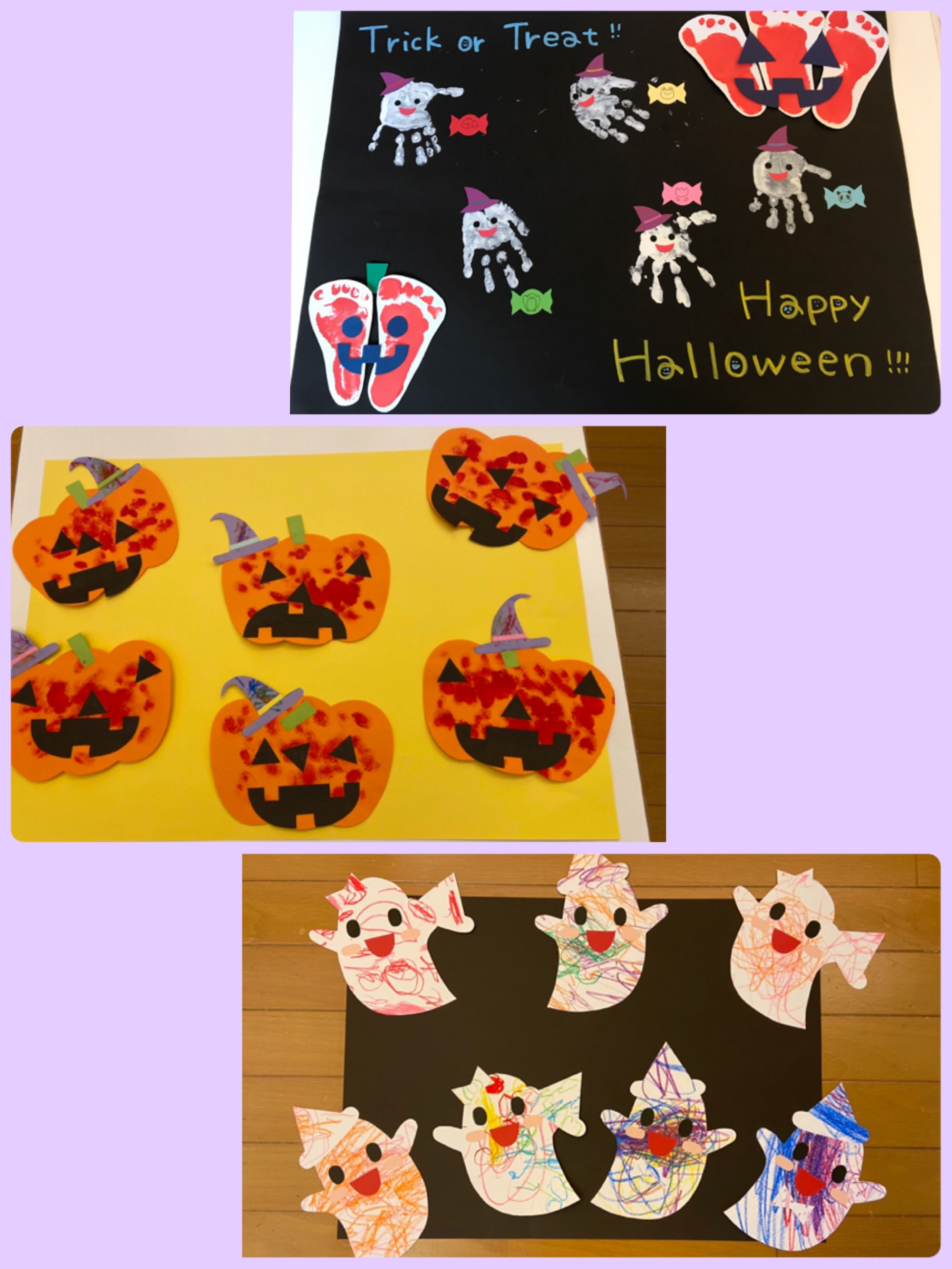 こんばんは🌝わたこ先生です☆ . 本日は、0・1歳児向け☆ハロウィン製作カラフルで可愛いハロウィン飾り を作ります☆ .材料○紙皿○白色画用紙 ○色画用紙 ○お花紙 ハロウィンカラー3色○黄色丸シール 目に使用○リボン .道具○はさみ ○のり