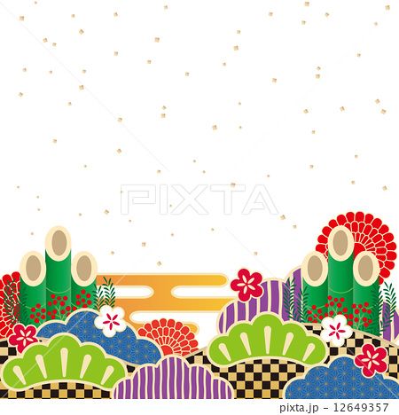 無料イラスト正月飾りパブリックドメインQ：著作権フリー画像素材集