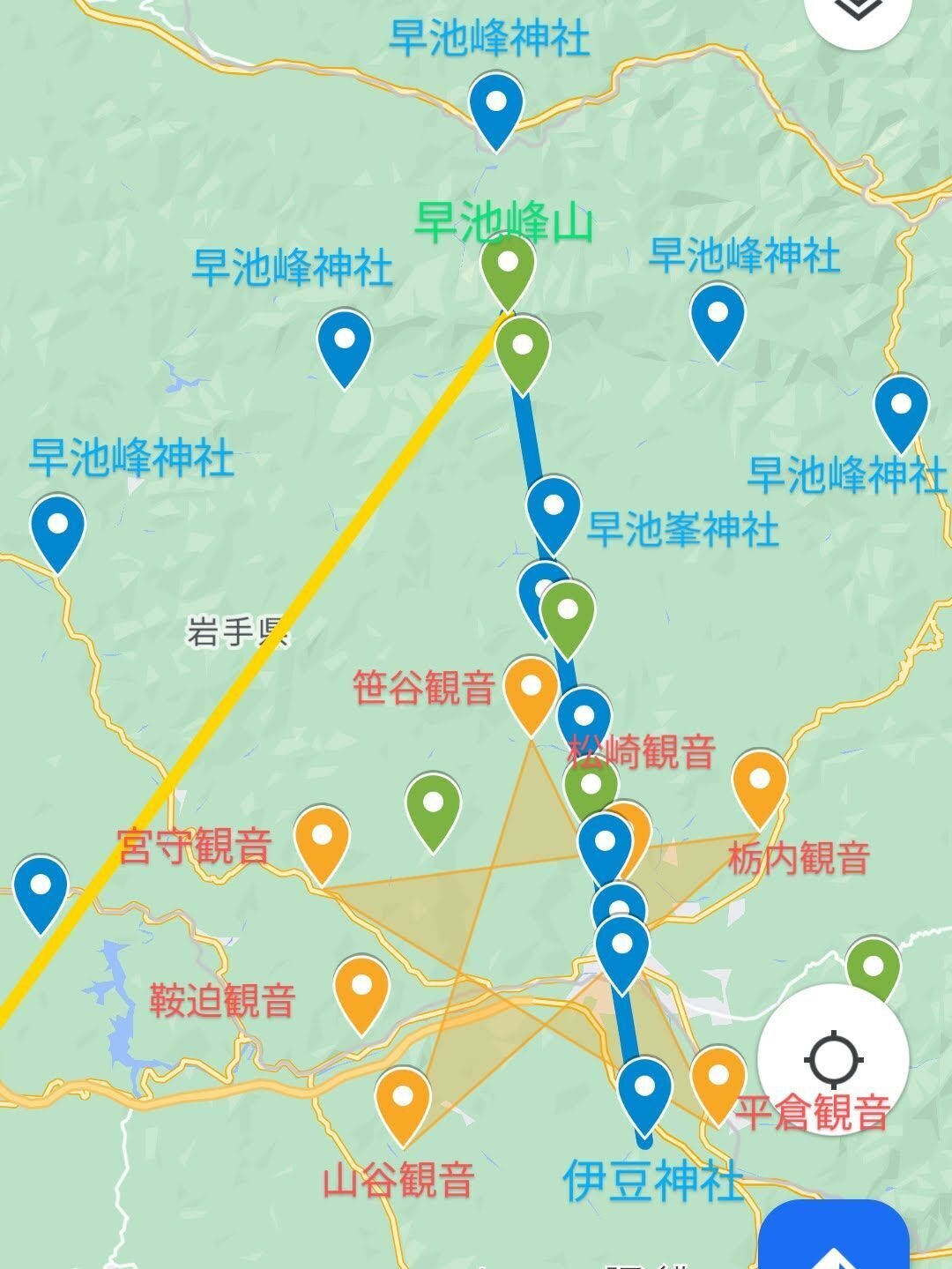 小さな五芒星の五地点の関連は？ - 古代日本史への情熱