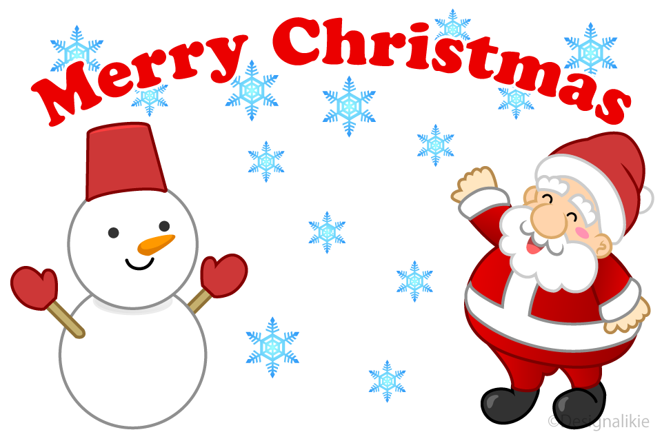 サンタクロース Ｍ クリスマス トナカイとサンタクロース かわいい クリスマス イラスト無料 フリー91513素材Good
