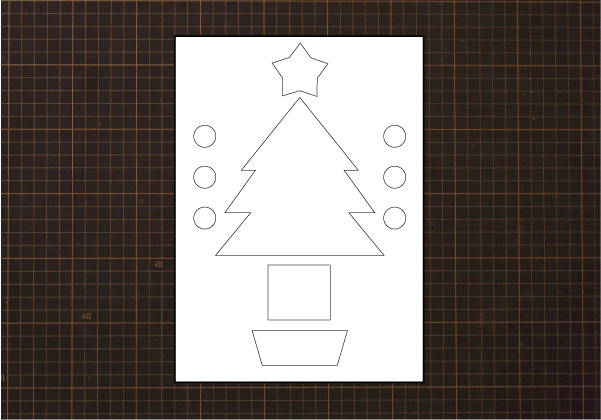 季節のかわいい飾り付け用紙工作-手作り卓上ミニクリスマスツリー図工人