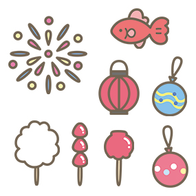 夏祭り1：イラスト無料
