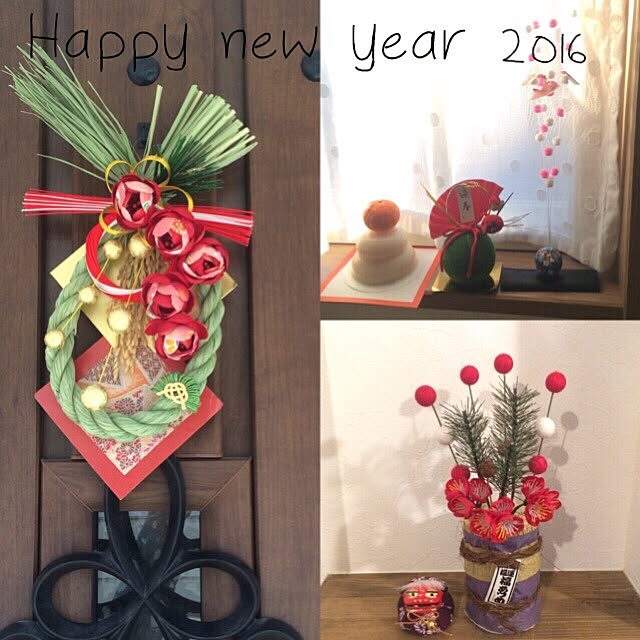 正月準備 セリアの正月飾りをアレンジしてしめ縄飾りをハンドメイド100均わが家のここち