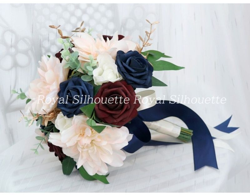 ブーケ 造花 プルメリア ローズ オルセー キャスケードブーケ ウェディングブーケ 結婚式 海外 送料無料 B_0202 ブーケ 四 季 通販8070055Creema クリーマ