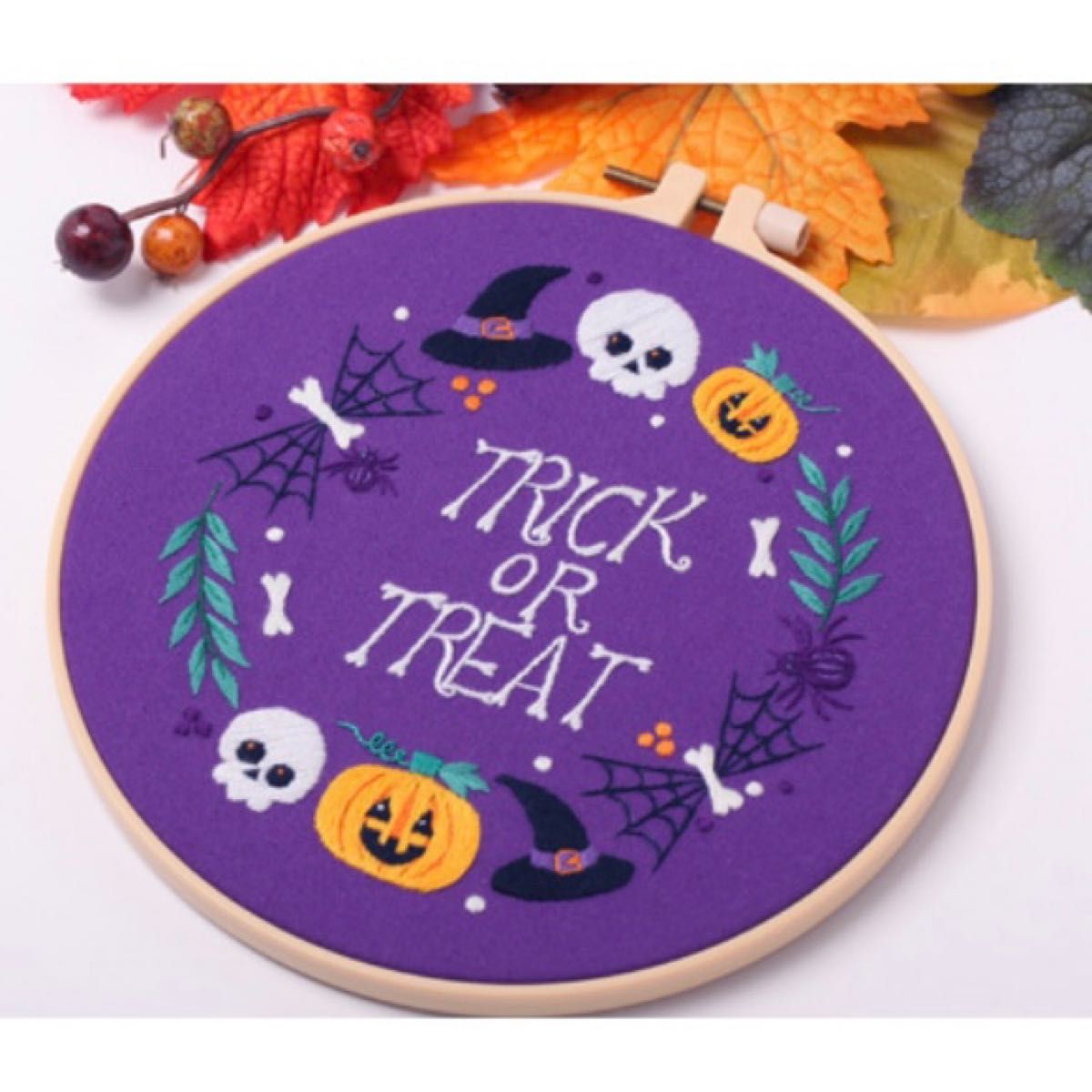 Amazonハロウィン刺繍、ハロウィン針先 - ハロウィン刺繍初心者向け大人向けスタンプ刺繍キット刺繍キット不気味なテーマのハロウィーン装飾針先キット 大人初心者向け刺しゅうキット 通販