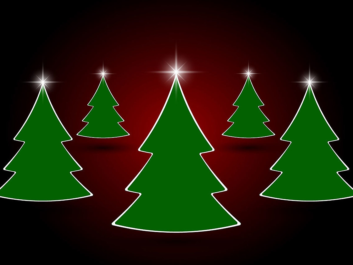 シンプルで可愛いクリスマスツリーのフリーイラスト素材 透過PNGフリーイラストIroFuri・いろふり