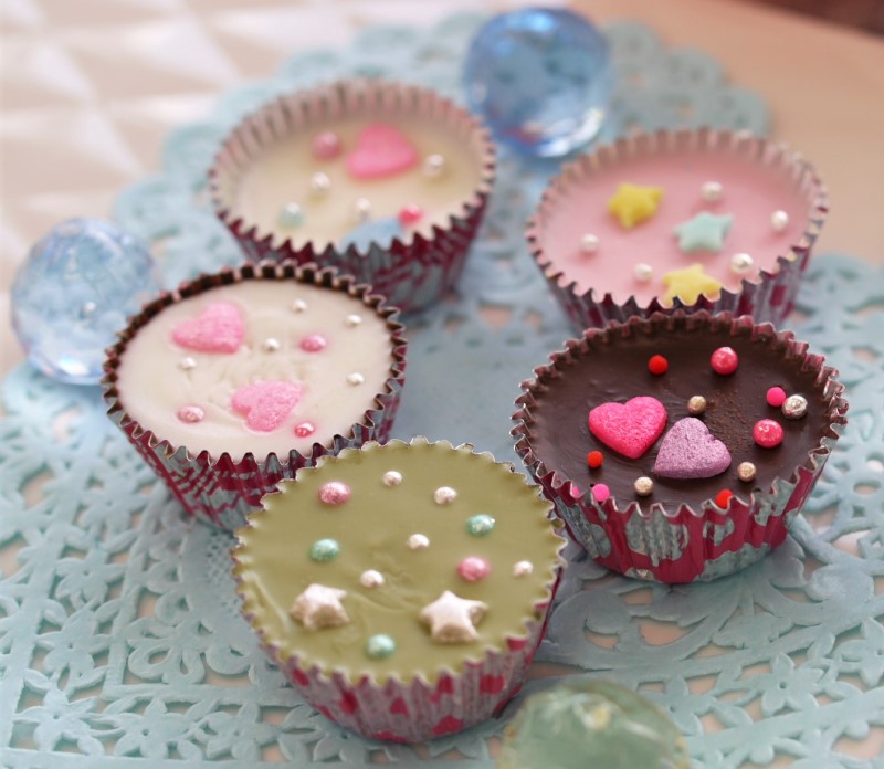 フラワーデコ ガナッシュカップの作り方手作りチョコレシピ株式会社 明治