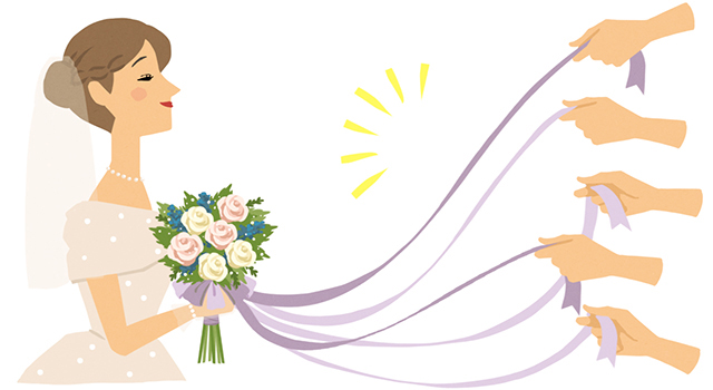 結婚式で人気の「ブーケプルズ」とは？ゲストが喜ぶアイディアや成功のコツを紹介