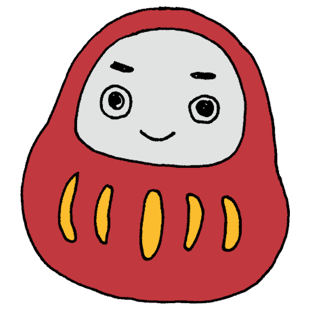 年賀状イラスト だるま・無料イラスト