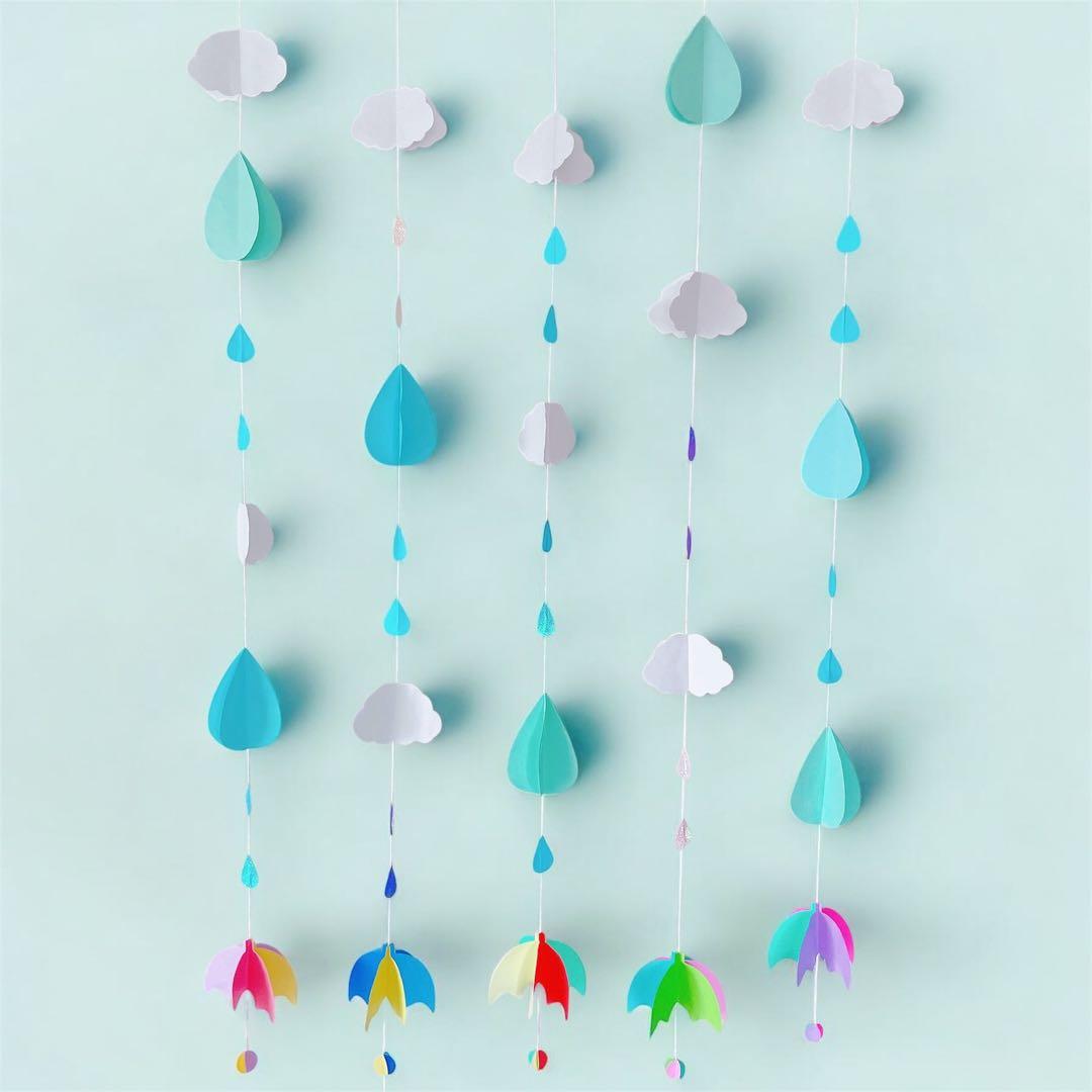子どもの日 梅雨 吊るし飾り 壁面飾り ガーランド 5月 6月 7月 春