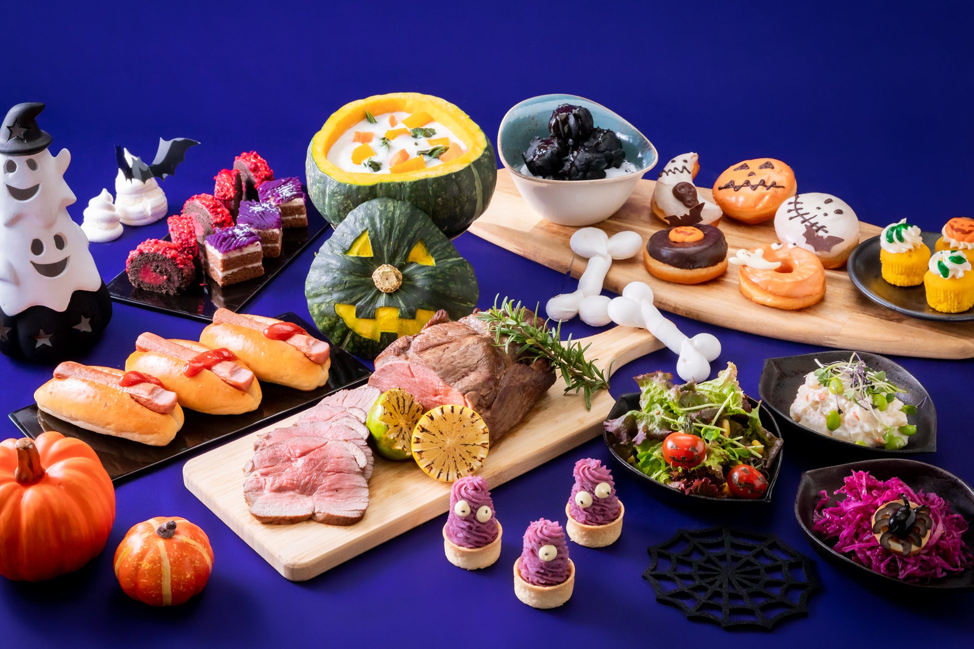 ハロウィンのおしゃれ な カボチャ と キャンディー のイラスト商用フリー 無料 のイラスト素材なら「イラストマンション」