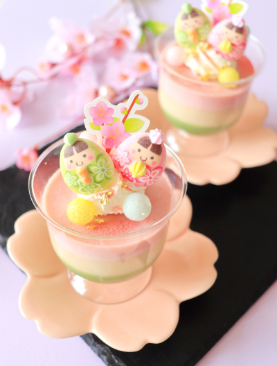 3色ミルクプリンひなまつりレシピ特集スプーン印 のDM三井製糖株式会社