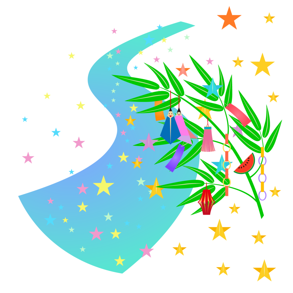 七夕イラスト・フリー素材なら「シンテリ」