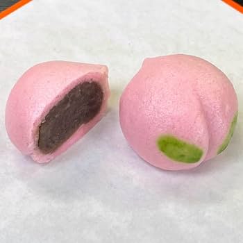 楽天市場P20倍還元☆17日まで リピーター続出 かわいい 桃＼桃まんじゅう 18個入りギフト 御礼 御祝 贈り物 桃の形をしたあんまん 惣菜飲茶点心 中華ギフト 上海飯店 冷凍 簡単調理 お取り寄せ 人気グルメ ご当地グルメ お祝い 食品 冷凍食品 かわいい あんこ