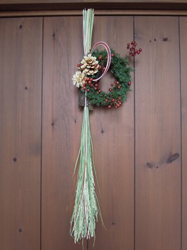 お正月 飾り 松ぼっくり ハンドメイド 手作り 鏡餅 - メルカリ