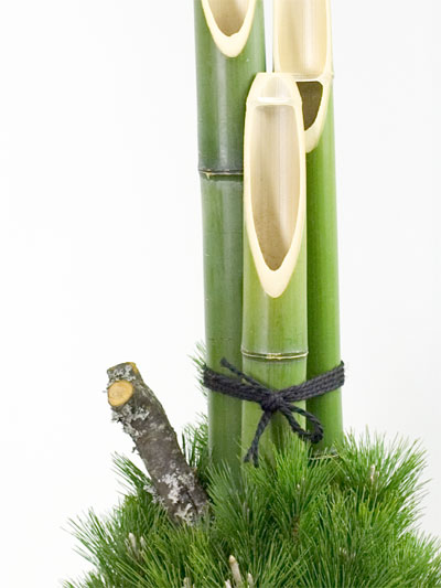 楽天市場 シンプル門松１５センチ ２本入 門松お正月飾り正月飾り 置物: 花火と縁起飾り 有勝堂