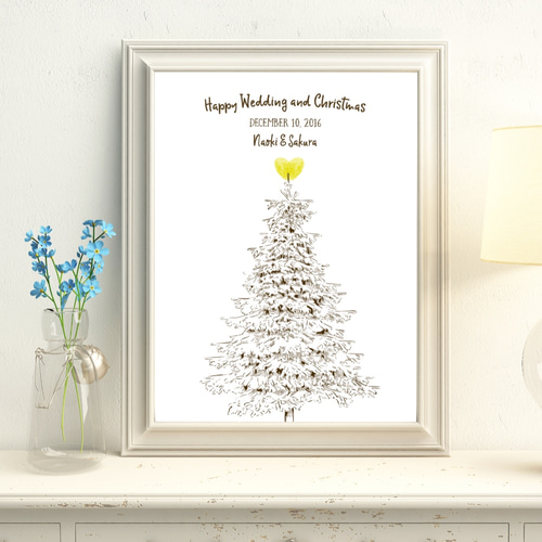 nokamiの似顔絵 似顔絵ウェディングツリーで参列ゲスト様をお出迎え 似顔絵ウェディングツリーは 作家が絵を描き上げただけ本当の完成ではなくお客様や参列ゲスト様の指スタンプが加わることで 初めて完成する共同作品です ウェディングツリー結婚証明書結婚