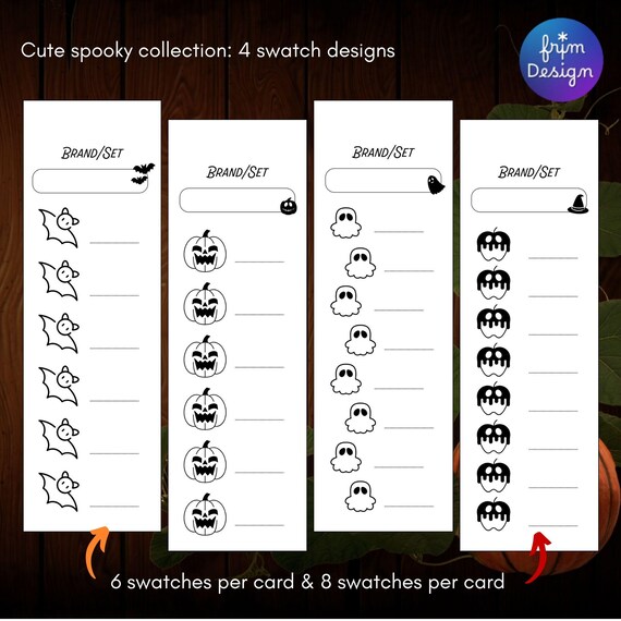 秋に使えるカラーチャートデザイン＆印刷サービス アドラク