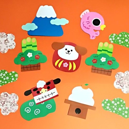 お正月 絵馬 製作キット 壁面壁面飾り 「お正月 絵馬」の作り方！ えま 冬 12月 １