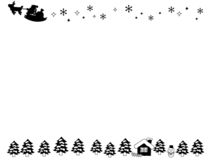 かわいいクリスマスフレーム枠イラスト 赤タータンチェックと北欧風オーナメント 無料フリー85121素材Good