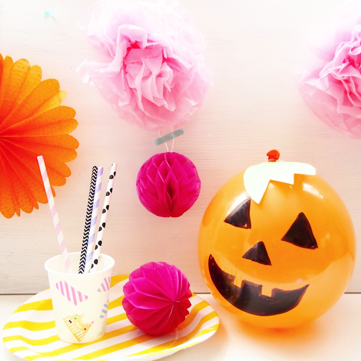 ハロウィン ゴム 風船 手作り HAPPY HALLOWEEN バルーンガーランド デコレーション 飾り付け ガーランド ChicoRico 通販4637837Creema クリーマ